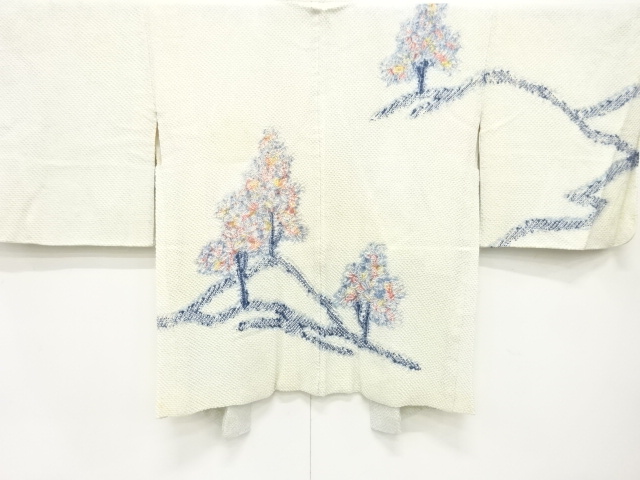 JAPANESE KIMONO / ANTIQUE HAORI / SILK / ALL SHIBORI / TREES